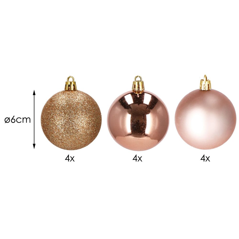 CA0005 BOŽIĆNE KUGLICE 6 CM 12 KOM. slika 6