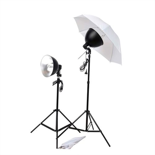 Fotografska oprema sa setom svjetiljki, pozadinom i reflektorom slika 21