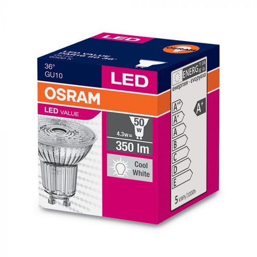 OSRAM LED sijalica GU10 4,3 W (50W) 6500k 36° slika 4