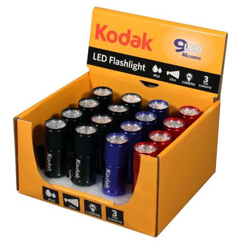 Kodak LED baterijske lampe, crna, crvena i plava   16 kom sa baterijam slika 1