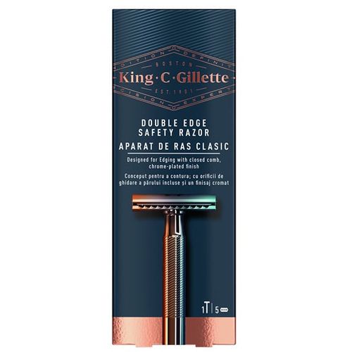 King C. Gillette Brijač + 5 žileta double edge slika 1