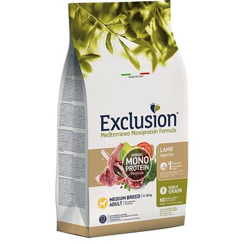 Exclusion Mediterraneo Monoprotein Adult Medium Jagnjetina 12 kg slika 1