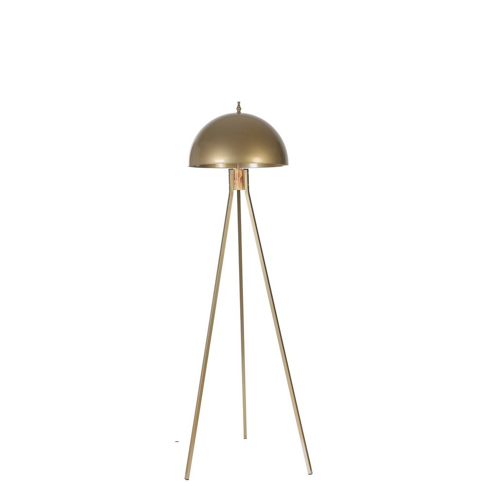 Fısco Tripod Eskitme Lambader - Veliki Retro Zlatni Podni Lampa slika 3