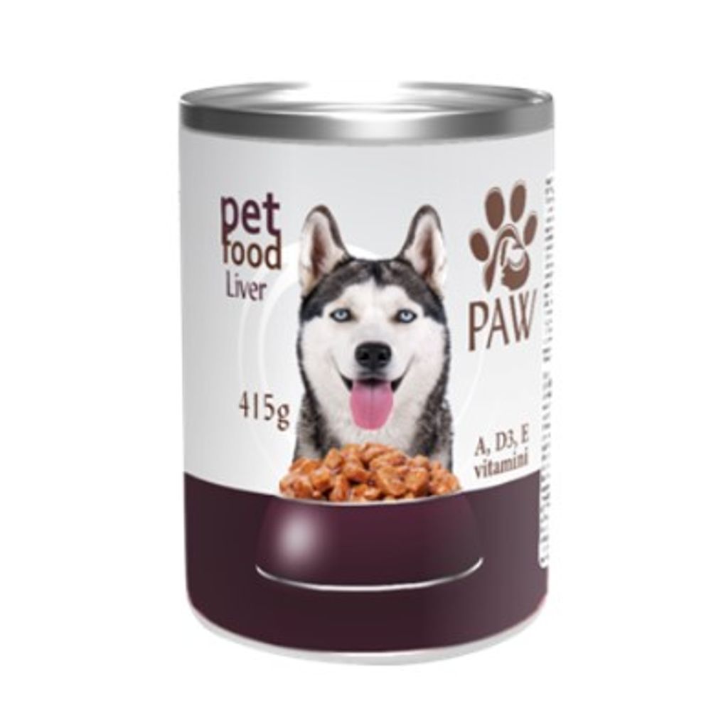 Paw hrana za pse jetra 415g slika 1