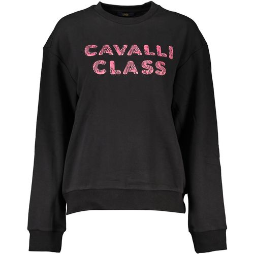 CAVALLI CLASS BLACK SWEATSHIRT WITHOUT ZIP slika 1