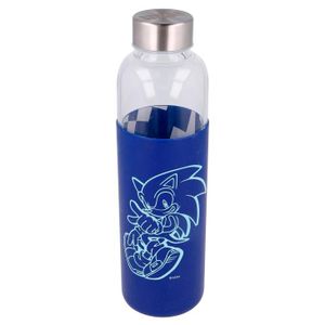 Sonic the Hedgehog Staklena Boca sa Silikonskom Navlakom - 585ml