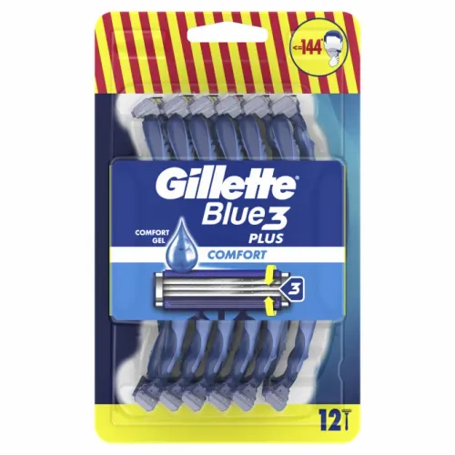 Gillette Blue3 Comfort jednokratne britvice 12 kom XXL slika 1