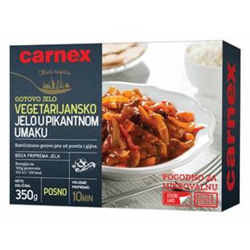 Carnex vegetarijansko jelo u pikantnom sosu 350g slika 1