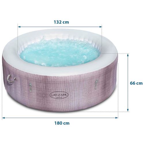 Masažni bazen - Jacuzzi na napuhavanje Bestway Lay-Z-Spa Miami 180*66cm - bijeli slika 4