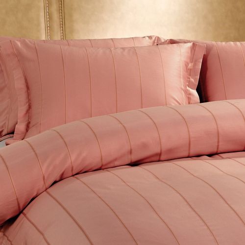 Pamučno satenski PREMIUM posteljni set Svilanit Francesco rose 250x200 4x50x70 cm slika 9