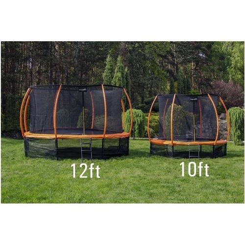 Trampolin 8ft - crno/crveni slika 11