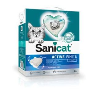 Sanicat Posip Za Mačke Active White 6 l
