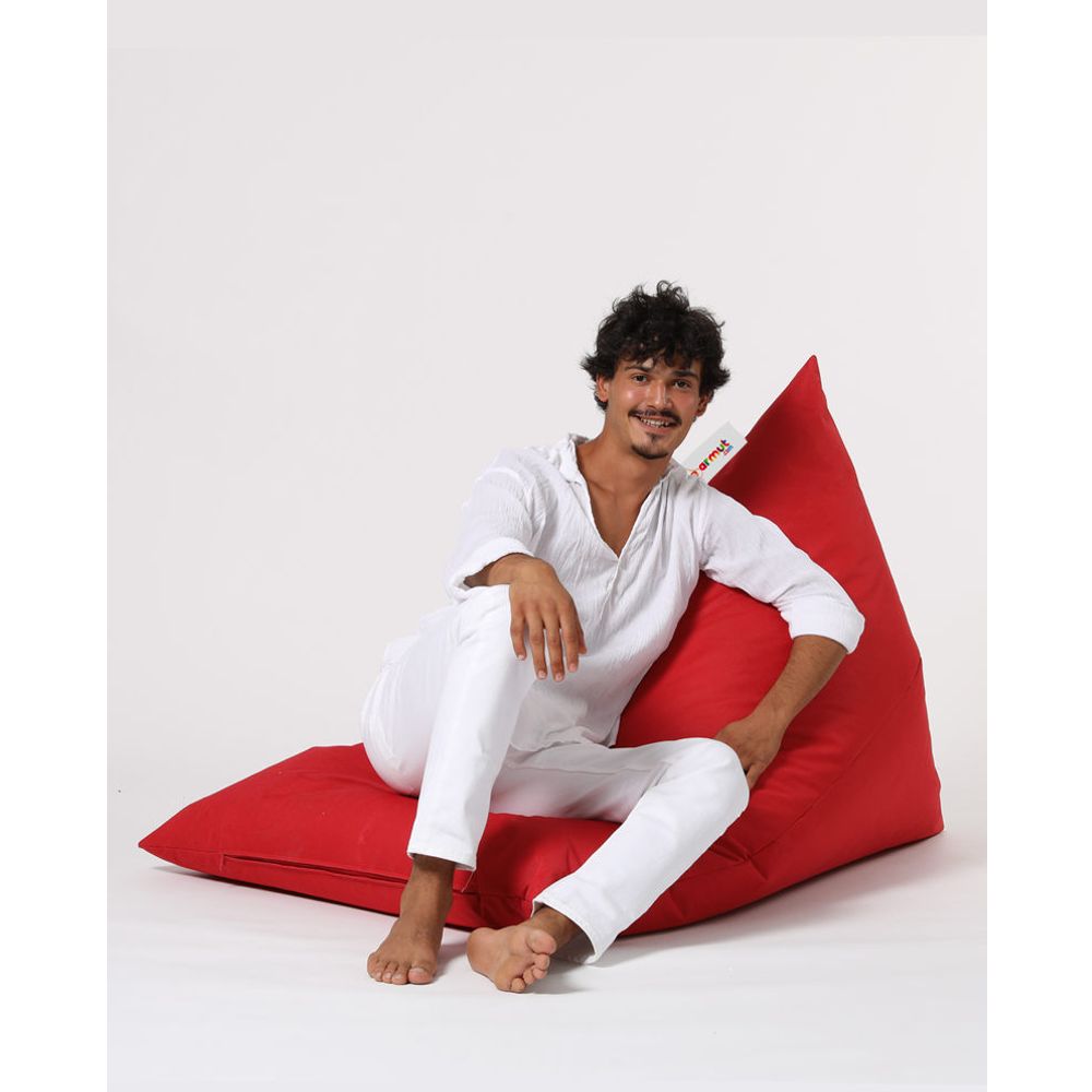 Piramidalni Veliki Pouf - Crveni Vrt Bean Bag slika 11