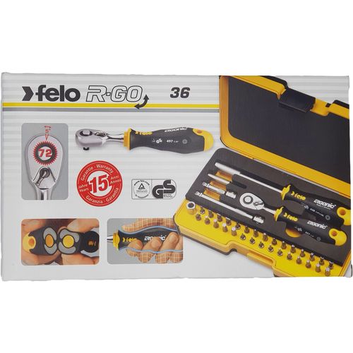 Set alata Felo XL-Strongbox R-GO 36 sa čegrtaljkom SL/HEX/PH/PZ/TX/SQ/SP 05783606 36 kom slika 9