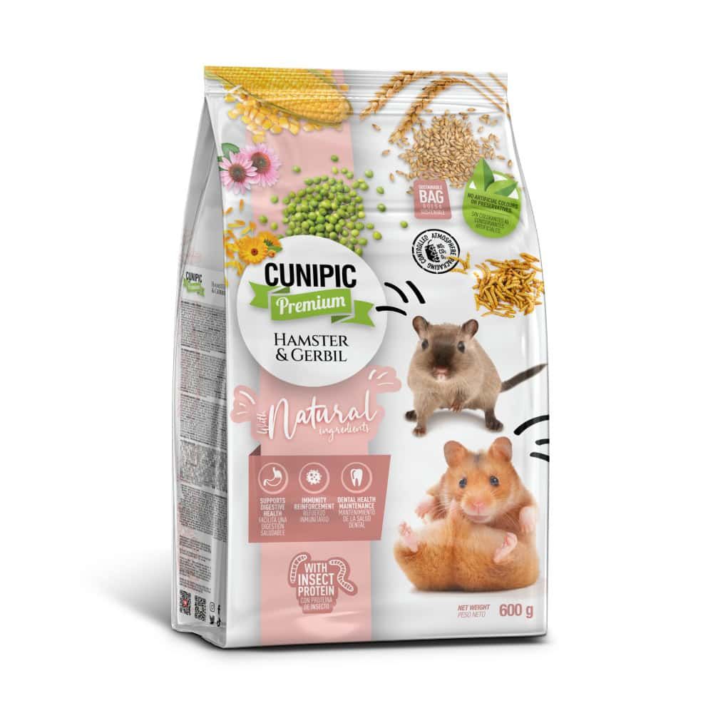 Cunipic Premium Hamster & Gerbil, hrana za hrčke i gerbile 600g slika 1