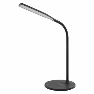 Stona LED lampa sa bežičnim punjačem OSCAR crna Emos Z7637B