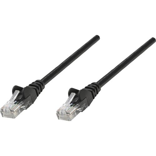 Intellinet 320740 RJ45 mrežni kabel, Patch kabel cat 5e U/UTP 1.00 m crna  1 St. slika 3