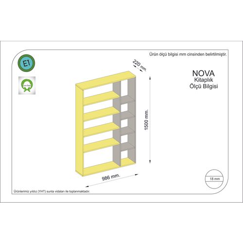 Gauge Concept Regal SILAS boja hrasta-svjetlo siva slika 2