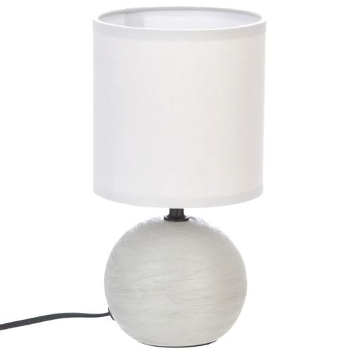 ATMOSPHERA LAMPA TIMEO 13X24,5CM KERAMIKA/PAMUK/POLIESTER SVETLO SIVA 116289L slika 1