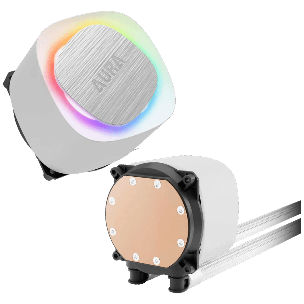Zeus Vodeno hlađenje za CPU, RGB - Gamdias Aura GL360 WH V2 slika 3