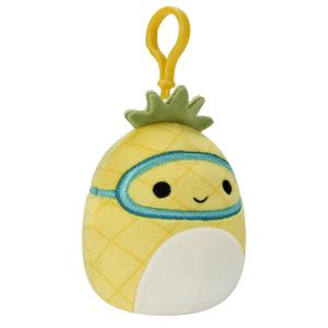 Squishmallows Plišana igračka sa kopčom, Ananas sa ronilačkom maskom Maui 9cm