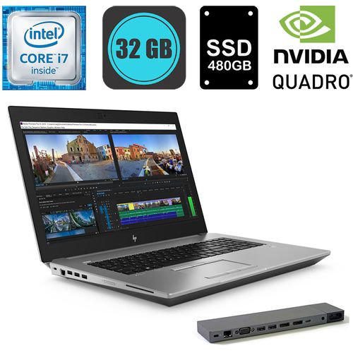 HP ZBook 17 G5 - Core i7, 32GB DDR4, 1TB SSD, P5200 + ThunderBolt 3 Dock - rabljeni uređaj slika 1