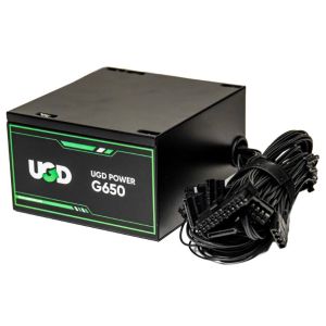 Napajanje G650 650W UGD Power 12cm FAN, 20+4pin, 4+4pin, 4xSATA, 2xIDE, 2x6+2pin 80Plus, Black