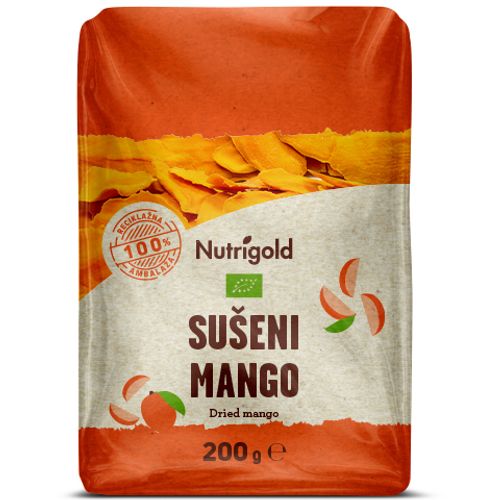 Nutrigold Sušeni mango - Organski 200g  slika 1