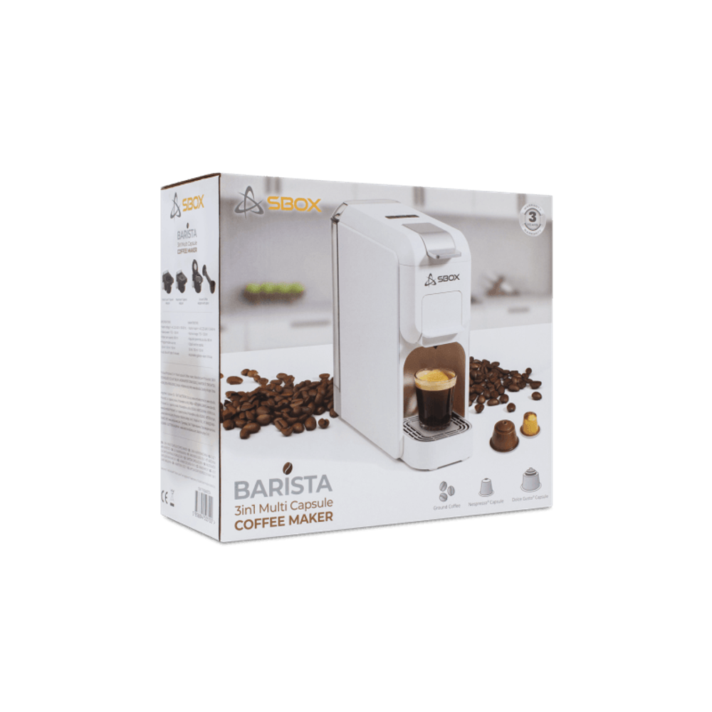 SBOX Coffee aparat 3u1 CM-719 BARISTA, bijeli slika 3