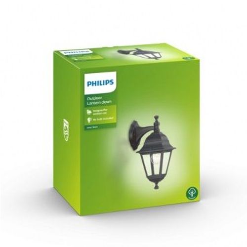 Philips lima wall lantern black 1x60w 230v slika 2