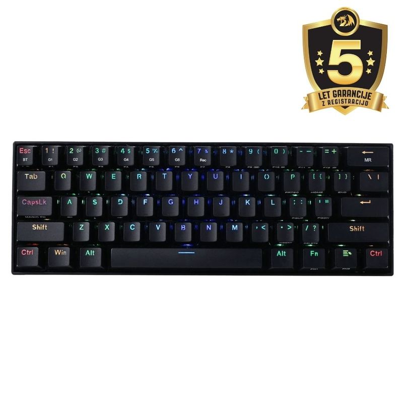 Redragon Tipkovnica – Redragon Draconic K530RGB PRO BT/Žičana Mehanička Smeđi Prekidači image