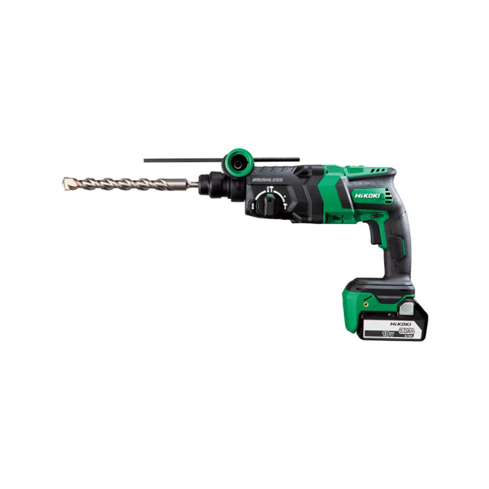 HiKOKI Akumulatorska vibraciona bušilica DH18DPC SDS+ 18V 5Ah (sa usisivačem) slika 1