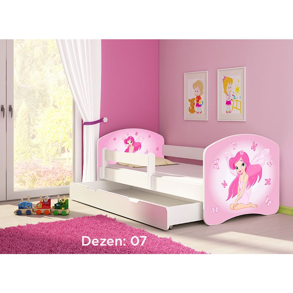 ACMA Dječiji krevet Acma II sa ladicom White - 160x80cm - Dezen 07 slika 2
