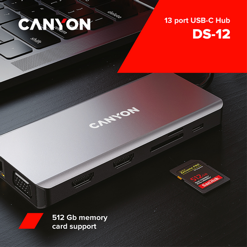 CANYON DS-12 13 in 1 USB C hub slika 4