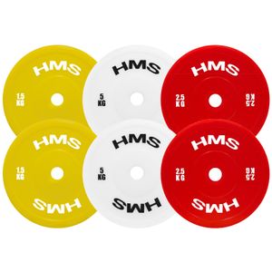 Tpp02 crveni pe olimpijski tehnički ploč 2 x 2,5 kg hms