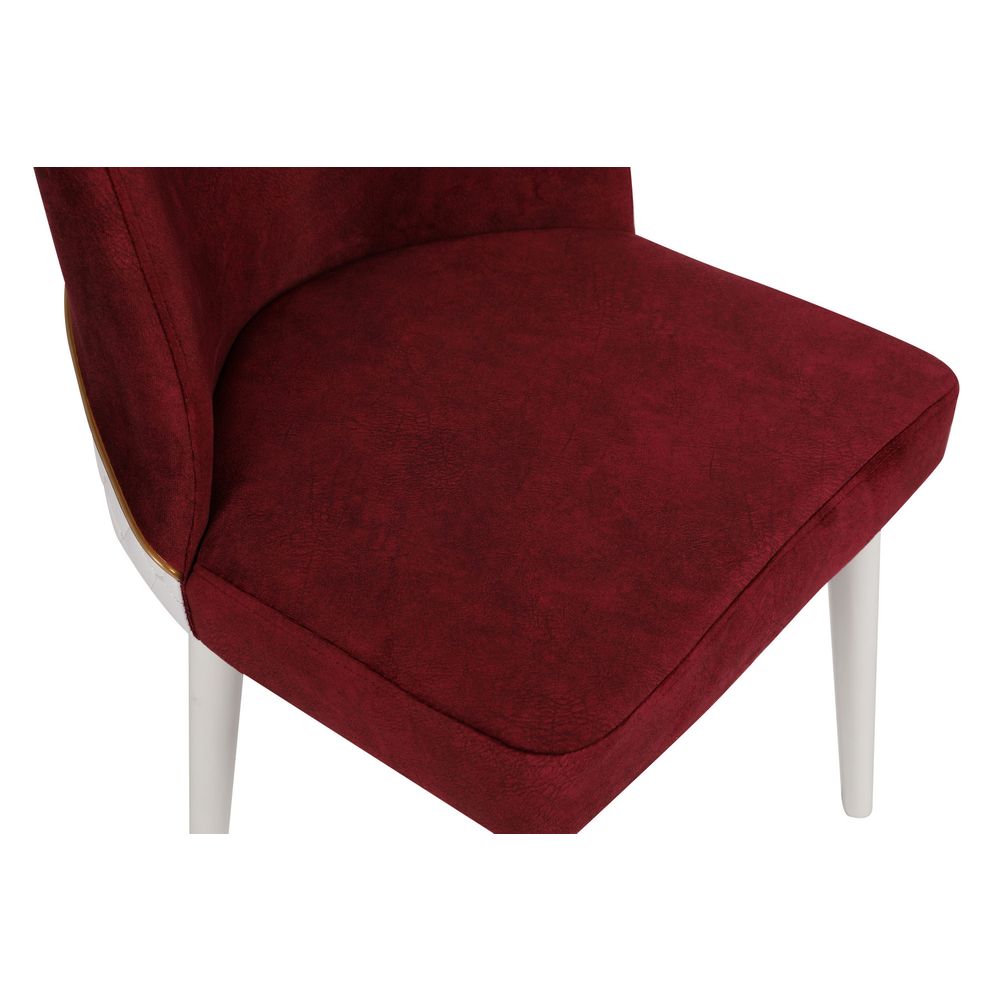 Nova 081 V4 Set Stolica u Boji Claret Red i Bijeloj (4 Komada) slika 7