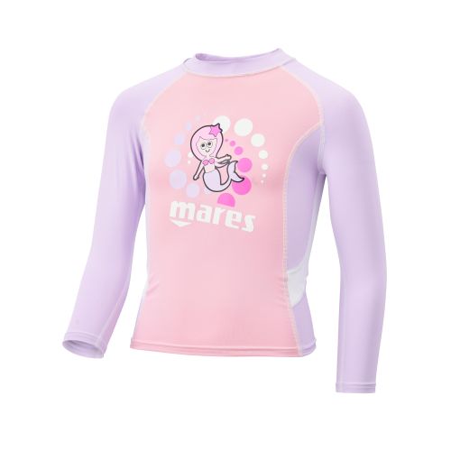 Dečija majica za plivanje Rash Guard L/S – Girl - ROZE slika 1