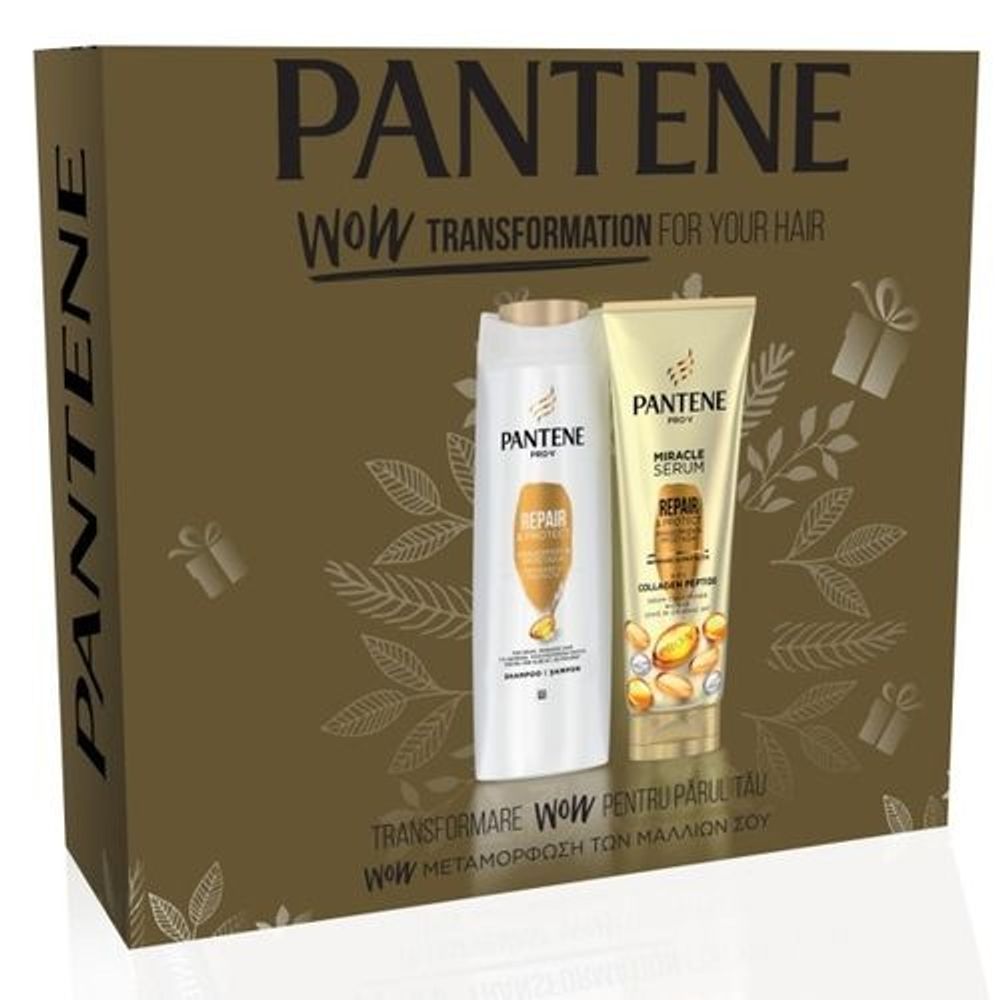 Pantene poklon set Repair&Protect (šampon 360ml + regenerator 200ml)-KRATAK ROK slika 1
