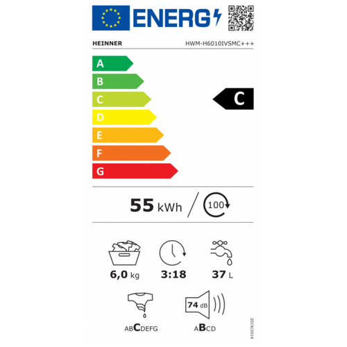 Heinner Slim Perilica Rublja HWM-H6010IVSMC+++ slika 4