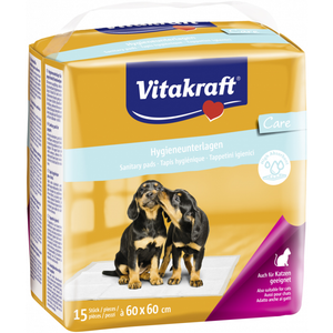 Vitakraft pelene za mlade pse 60x60cm 15kom
