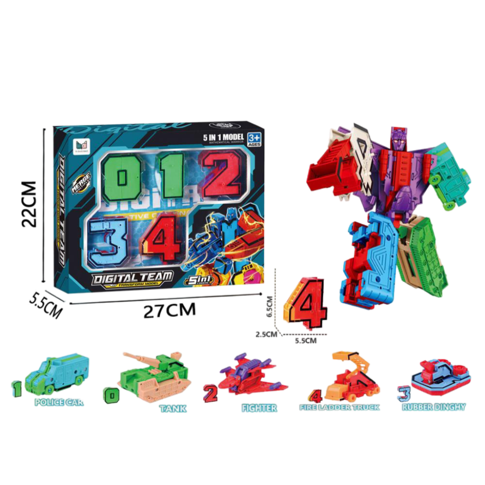 MKV564799 Transformers 5u1 Digital Team 27x5,5x22cm slika 1