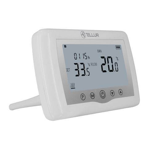 TELLUR SMART WIFI THERMOSTAT, BOILER, BIJELI slika 1