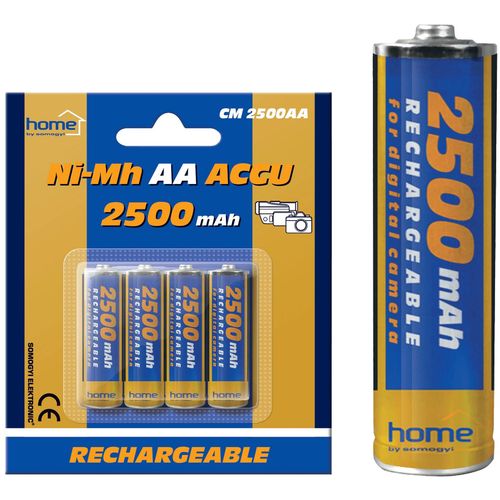 home Baterija punjiva AA, 2500mAh, blister 4 kom - CM 2500AA slika 1