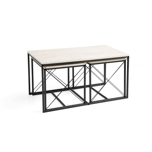 Defne - Black, Marble Black
Marble Coffee Table Set slika 7