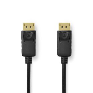 Kabel NEDIS CCGB37014BK20, DisplayPort 1.4 (M) na DisplayPort 1.4 (M), 8K@60Hz, crni, 2m