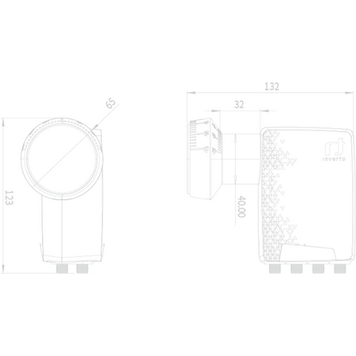 Inverto LNB Octo, sum 0.7 dB, vodonepropusan, 40 mm - IDLP-OCT410-PREMU-OPN slika 2