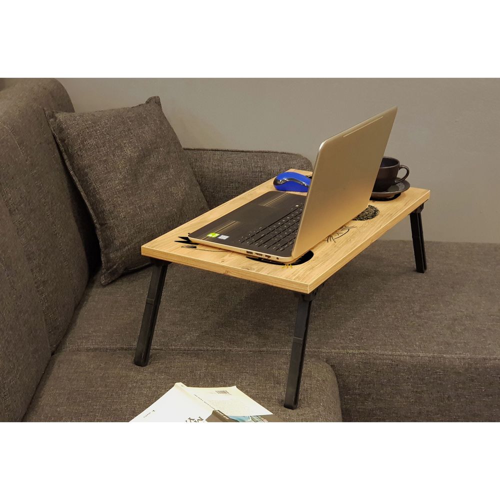 Gusto Cats - Atlantic Pine Crni Laptop Sto za Stajanje slika 2