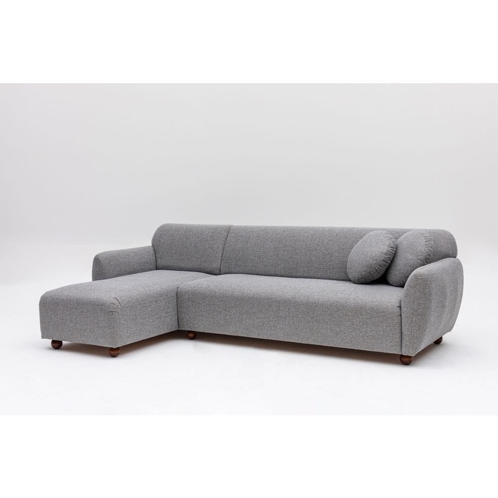 Eddy Corner (CHL-3R) - Svijetlosiva Ugaona Sofa slika 7