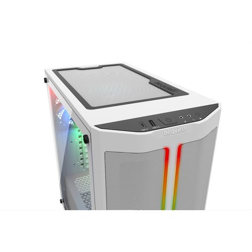 be quiet! BGW38 PURE BASE 500 DX White, MB compatibility: ATX / M-ATX / Mini-ITX, Three pre-installed be quiet! Pure Wings 2 140mm fans, Ready for water cooling radiators up to 360mm slika 2