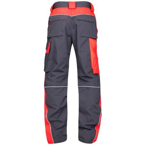 Ardon Klasične radne hlače Neon H6404, Sivo-crvene slika 3
